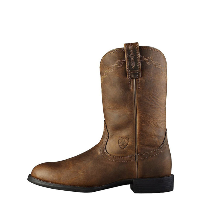 Ariat Kids Heritage Roper Boots in Distressed Brown, photo 2 of 4