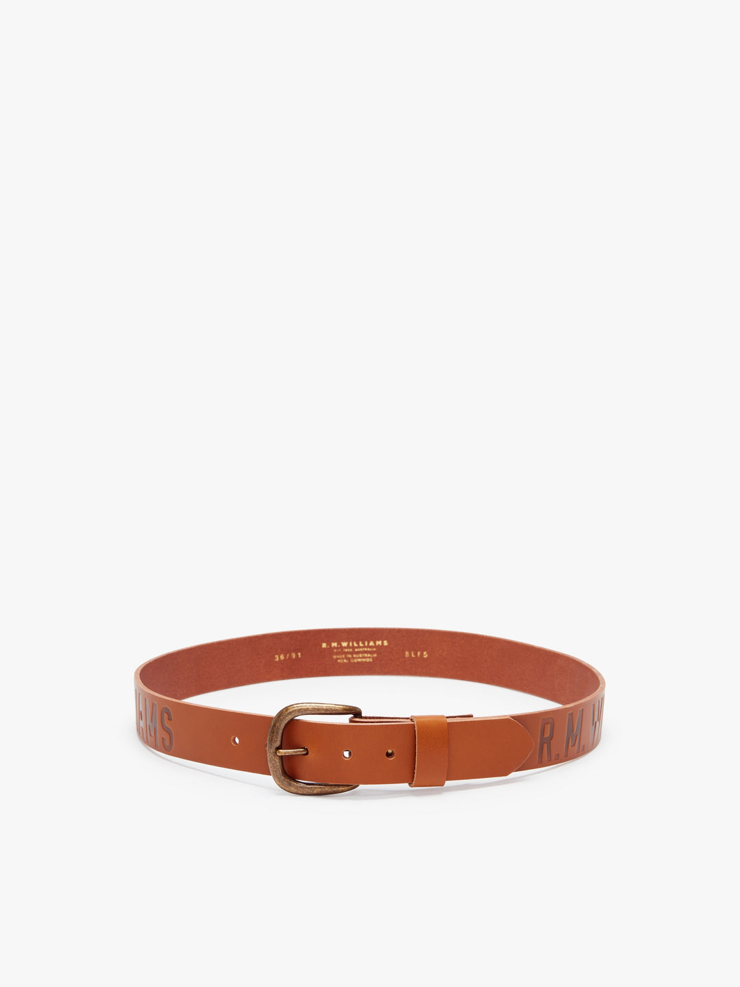 R.M.Williams Stone hut belt - Tan - view 4