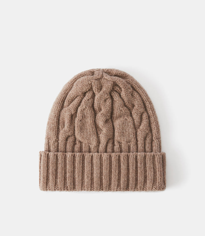 R.M.Williams Highland Cable Wool Beanie - Mushroom - view 2