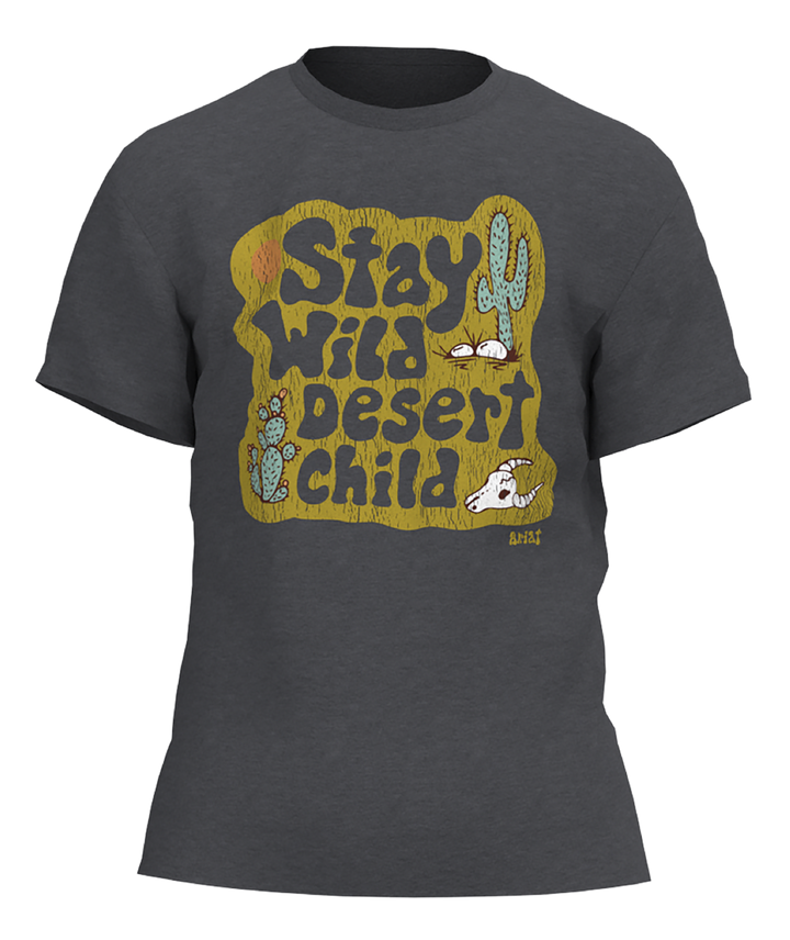 Ariat Desert Child T-Shirt in Charcoal Heather, photo 5 of 5