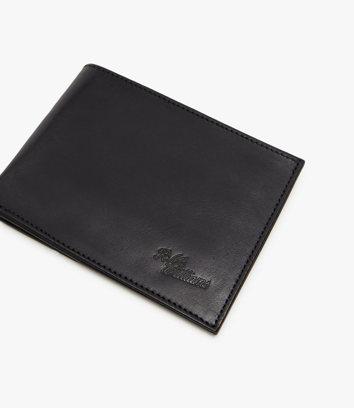R.M.Williams Singleton Wallet With Coin Pouch - Black Shiny - view 5