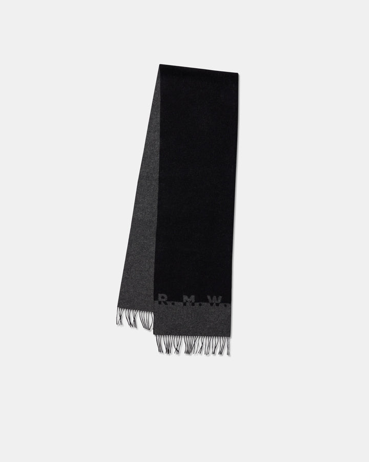 R.M.Williams Logo Jacquard Scarf - Black Charcoal - view 4