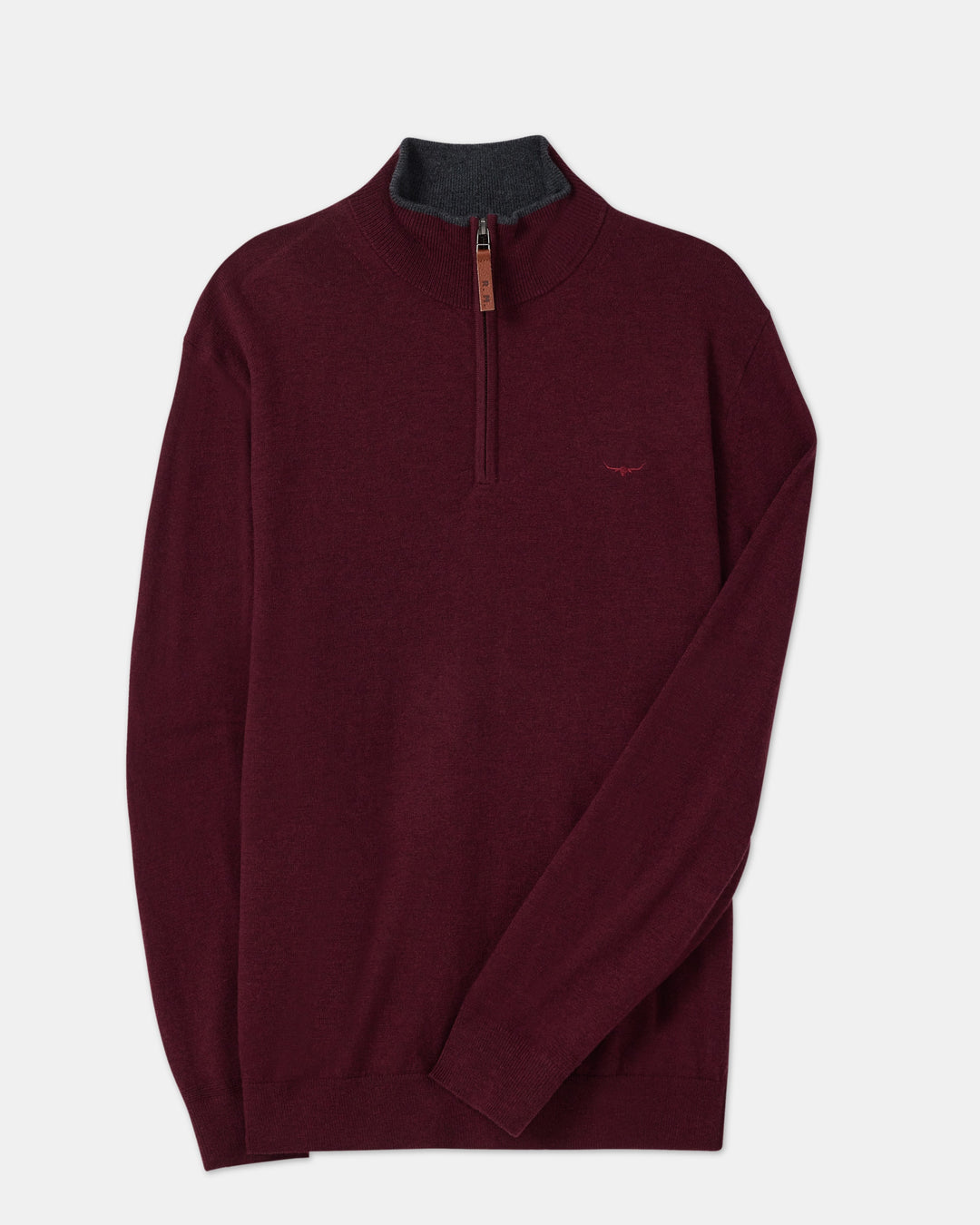 R.M.Williams Ernest Sweater - Burgundy