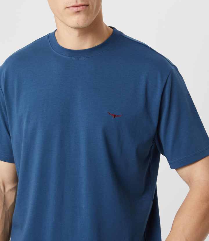 R.M.Williams Parson T-Shirt - Ensign Blue - view 3