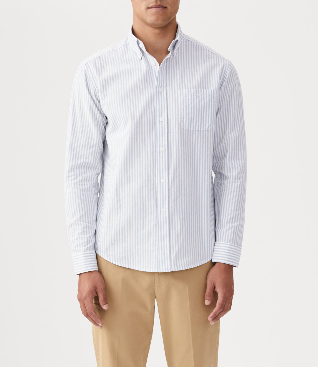 R.M.Williams Collins Button Down Shirt - Blue White