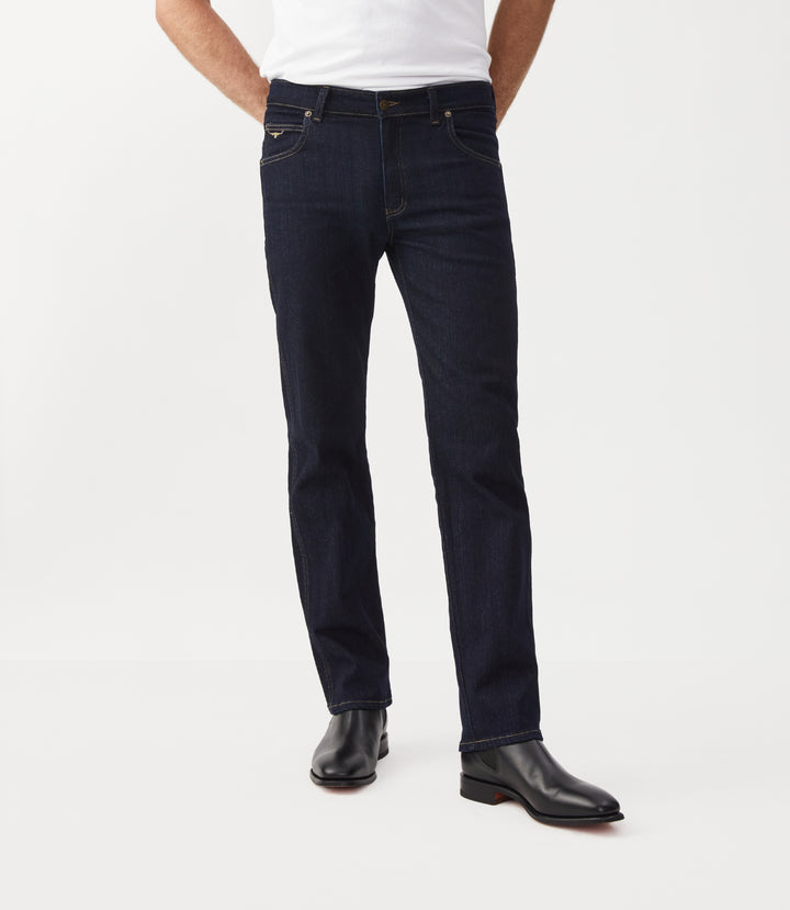 R.M.Williams Linesman Jeans - Slim - Navy - view 5