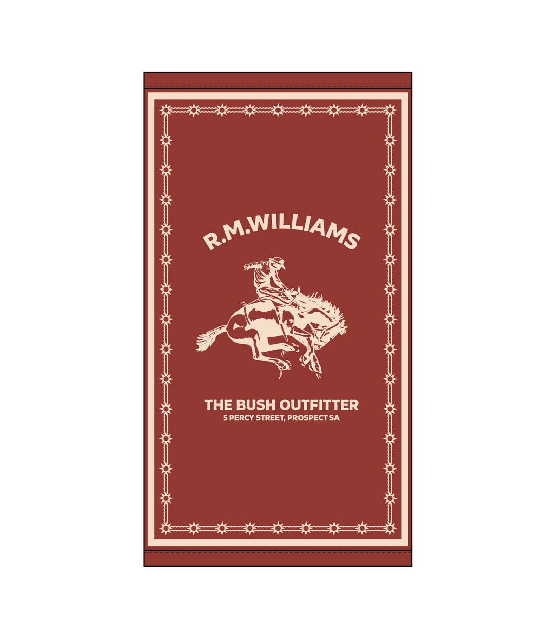 R.M.Williams Cloudbuster Towel - Red Ochre