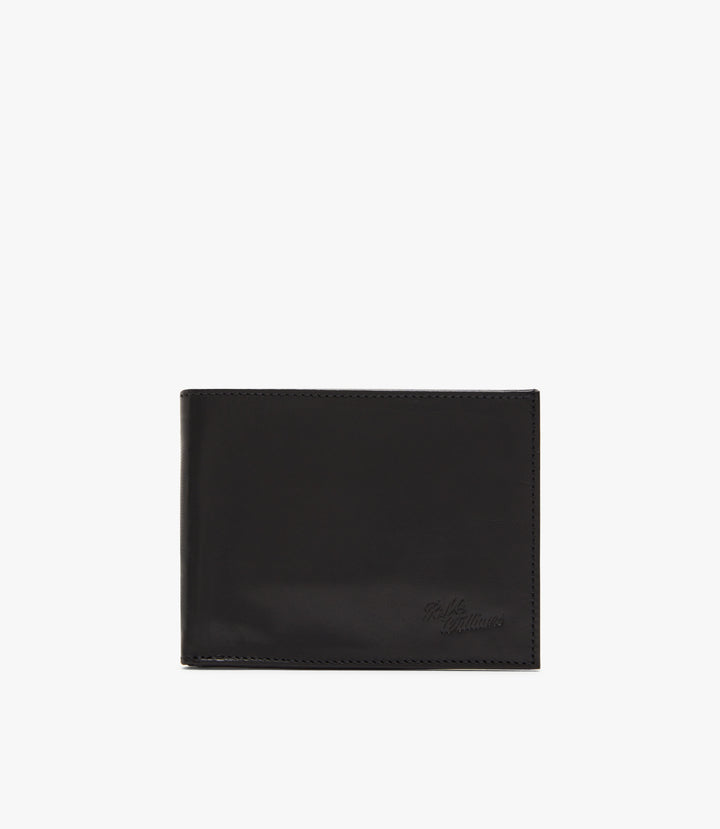 R.M.Williams Singleton Wallet With Coin Pouch - Black Shiny