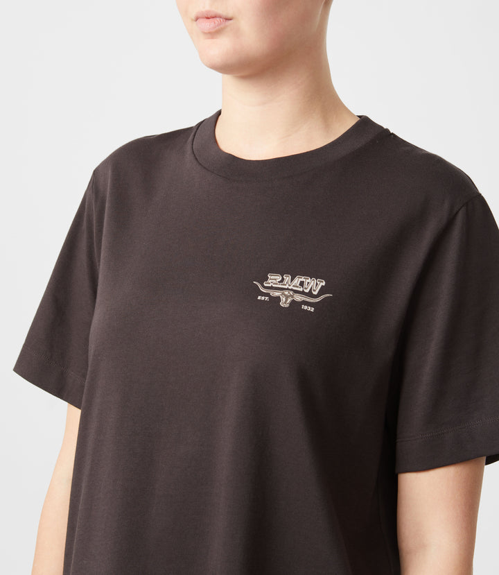 R.M.Williams Louth back print T-Shirt - Dark Chocolate - view 3