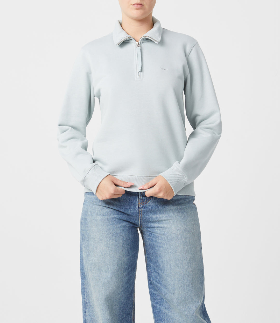 R.M.Williams Trickett 1/4 Zip Sweatshirt - Salt