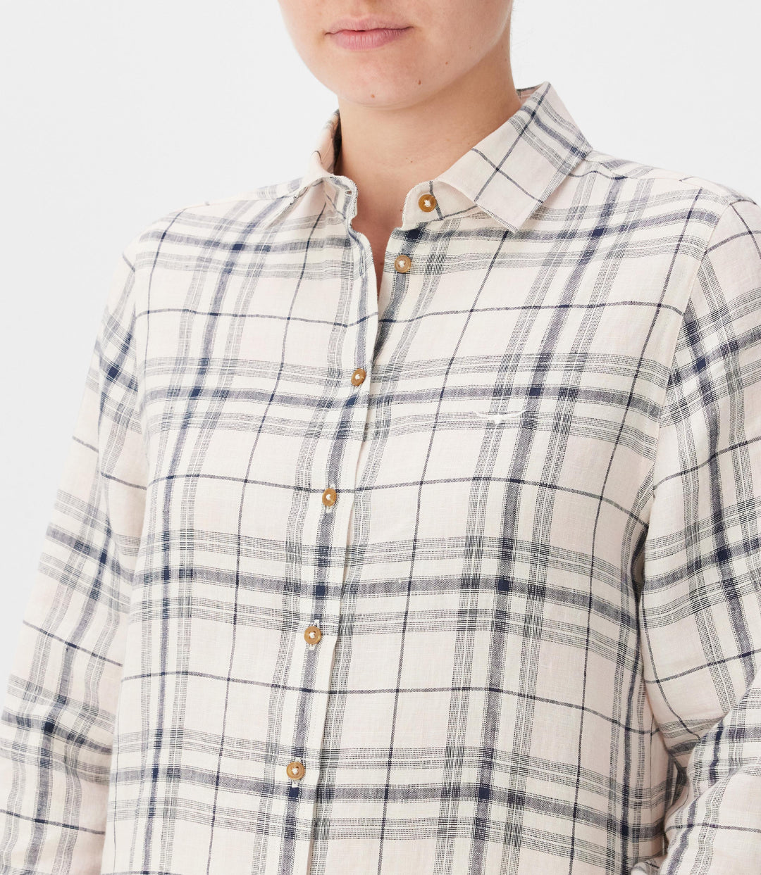 R.M.Williams Olney Check Linen L/S Shirt - Multicolour - view 3