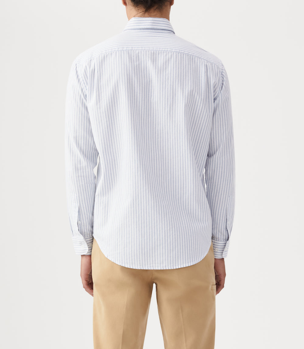 R.M.Williams Collins Button Down Shirt - Blue White - view 2
