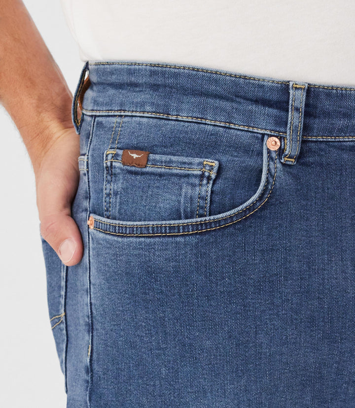 R.M.Williams Ramco Jean - Mid Indigo Wash - view 3
