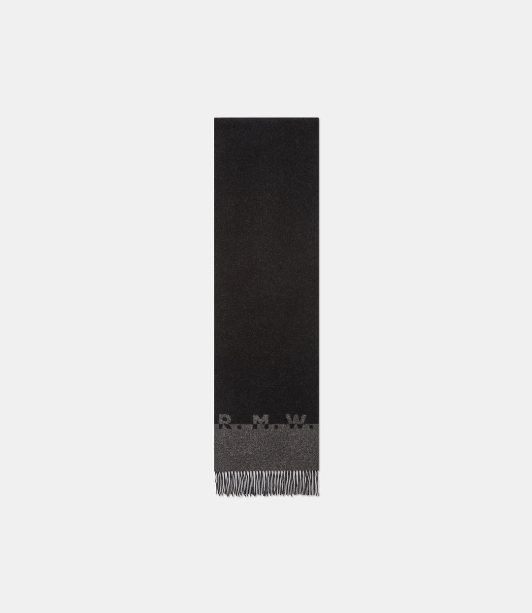R.M.Williams Logo Jacquard Scarf - Black Charcoal
