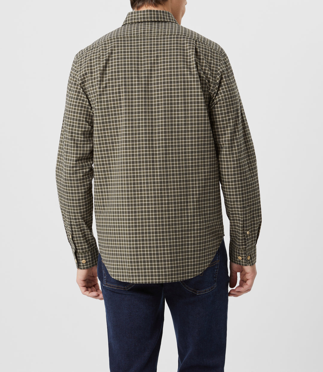 R.M.Williams Springwood Poplin Check L/S Shirt - Green - view 2