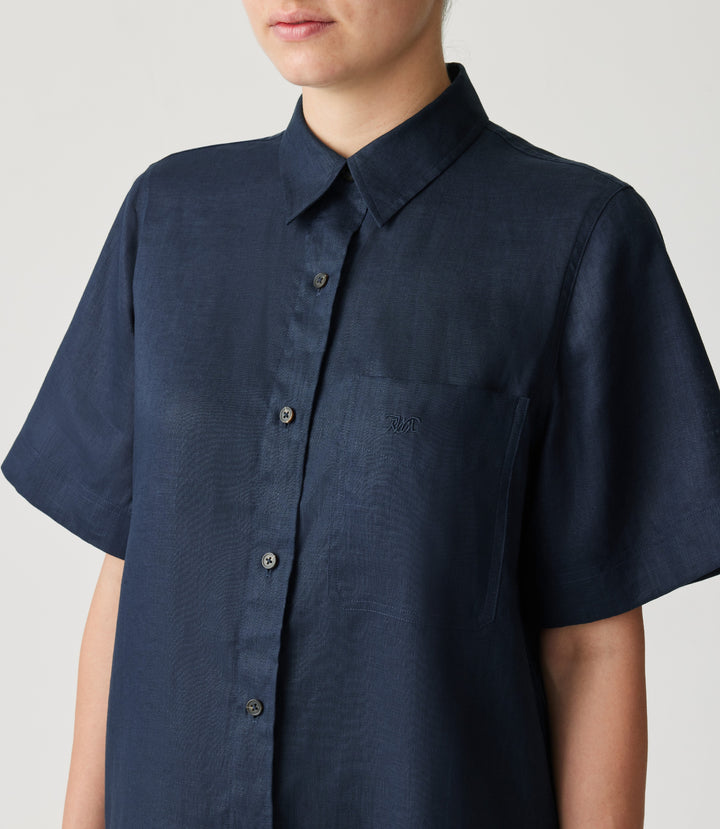 R.M.Williams Crispin Shirt - Navy - view 3