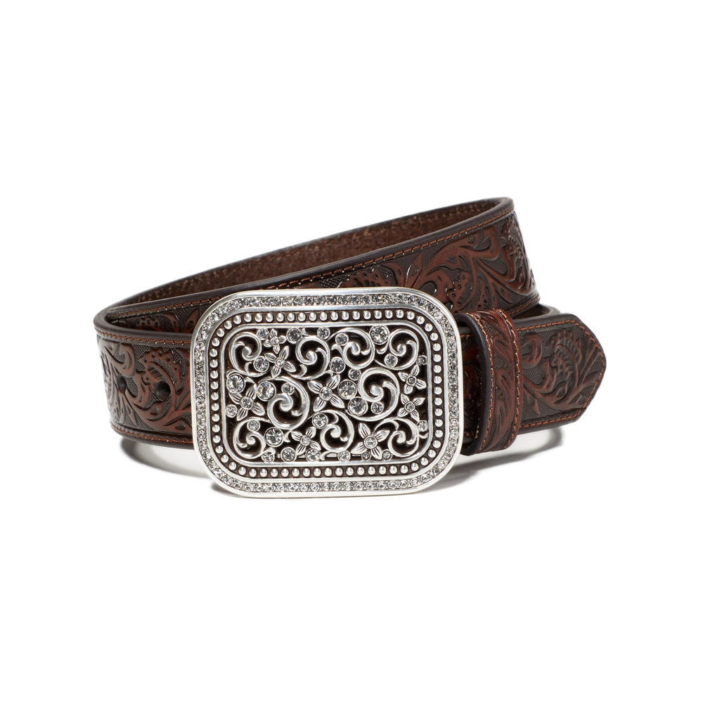 Ariat Women's Jackie Embossed Belt in Brown, photo 2 of 2