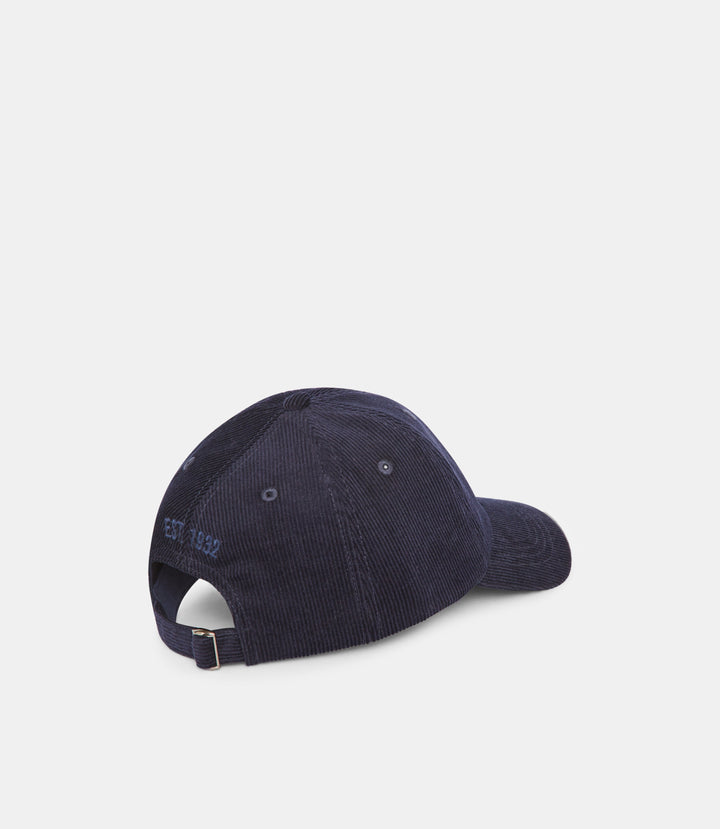 R.M.Williams Mini Longhorn Corduroy Cap - Navy - view 3