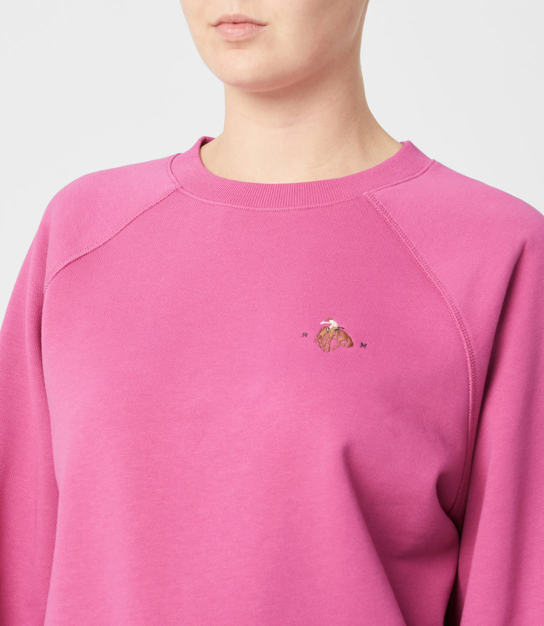 R.M.Williams Buck Easy Crew Sweatshirt - Fushia - view 3