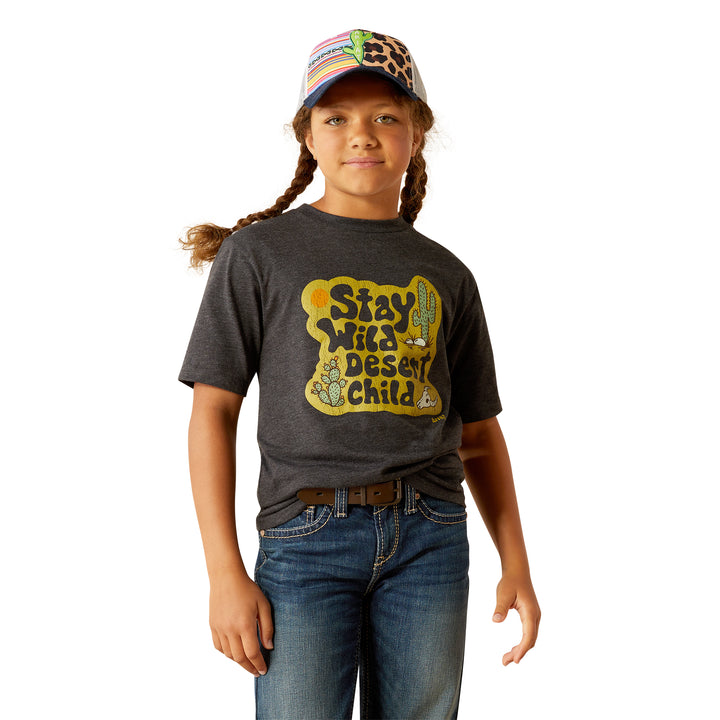 Ariat Desert Child T-Shirt in Charcoal Heather, photo 1 of 5