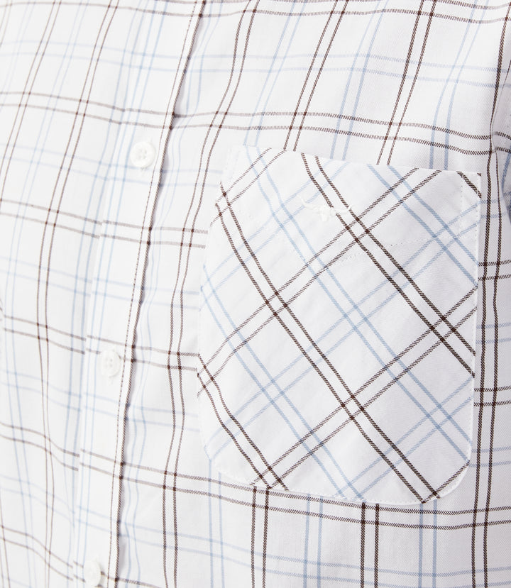 R.M.Williams Collins Shirt - Blue White Brown - view 4