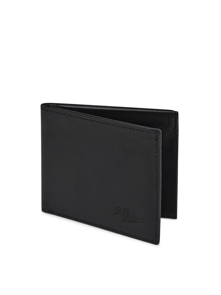 R.M.Williams Singleton Wallet With Coin Pouch - Black Shiny - view 7