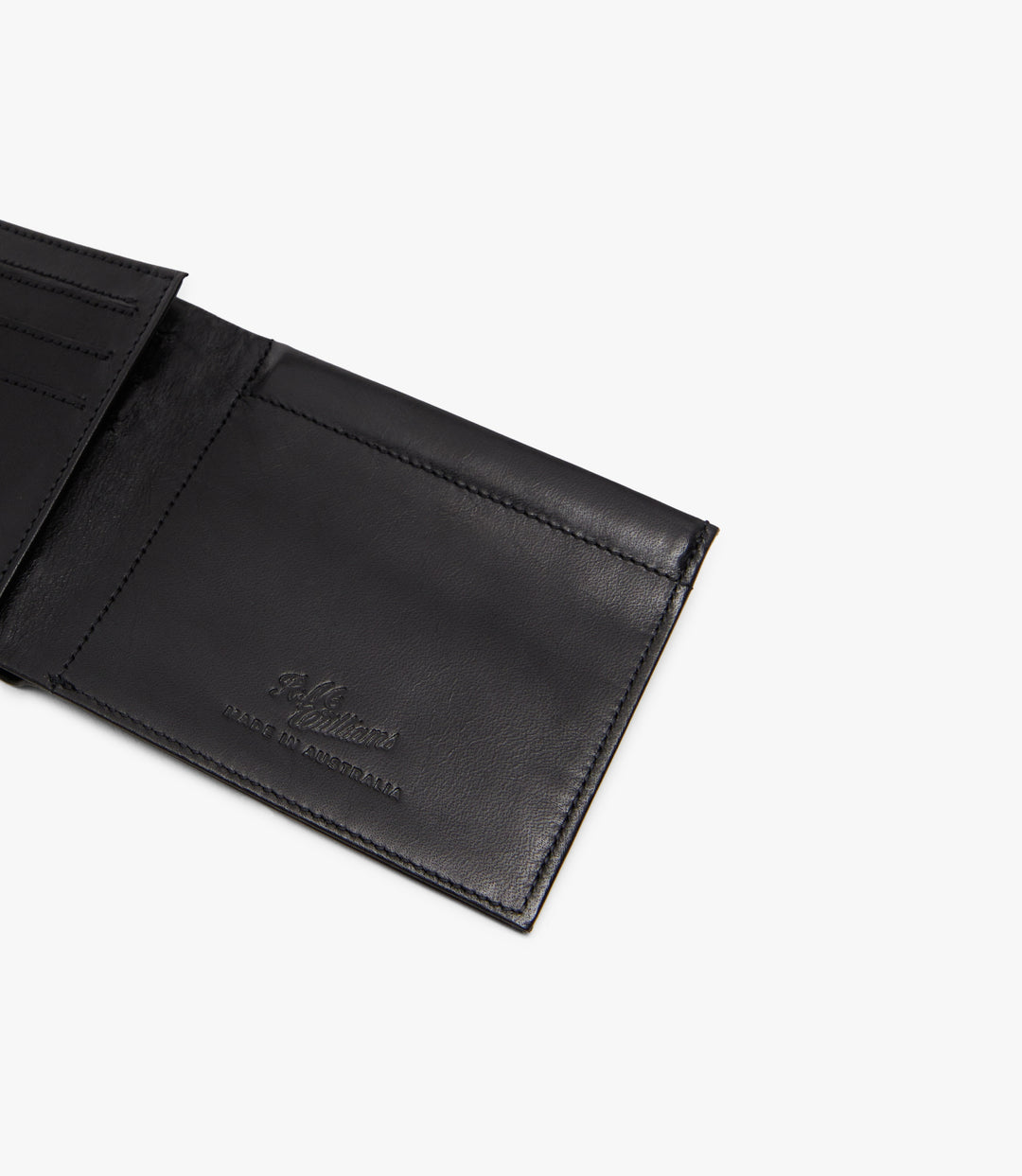 R.M.Williams Singleton Wallet With Coin Pouch - Black Shiny - view 6