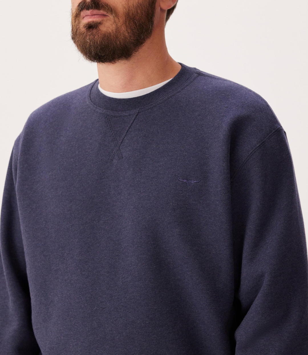 R.M.Williams Mini longhorn sweatshirt - Blue Marle - view 3