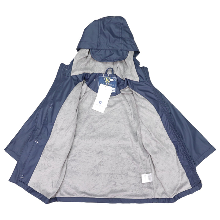 Korango - Plain Raincoat - Navy