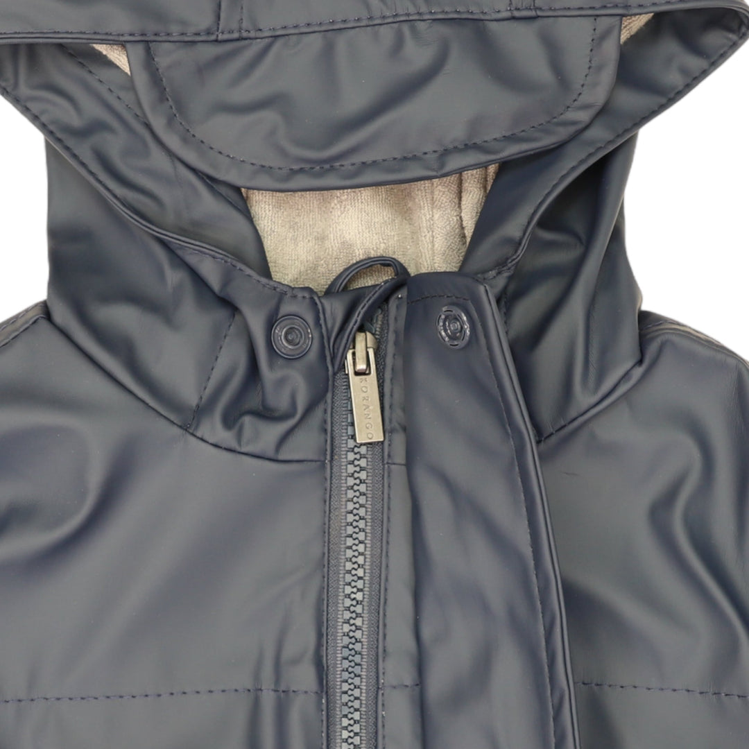 Korango - Plain Raincoat - Navy