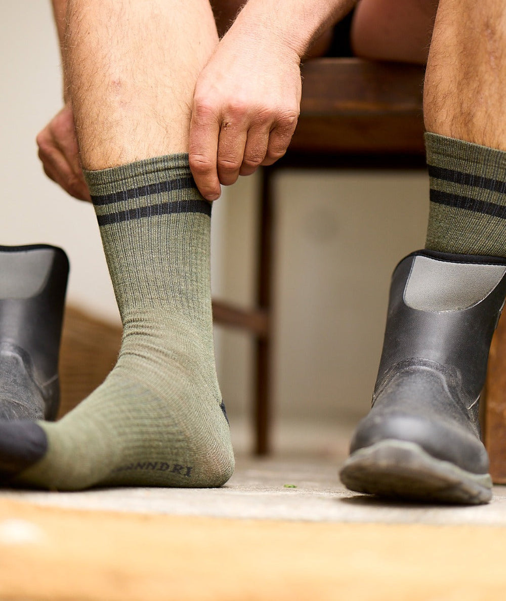 Swanndri - Colombo Merino Sock - Olive