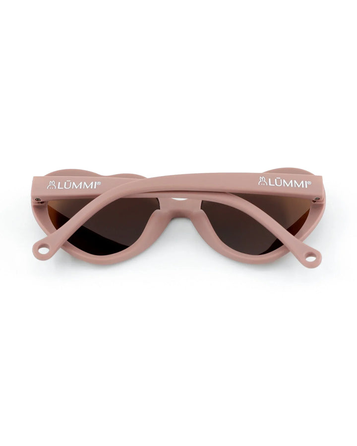 Lummi Bunny Heart Kids Sunglasses in Rosewood, back