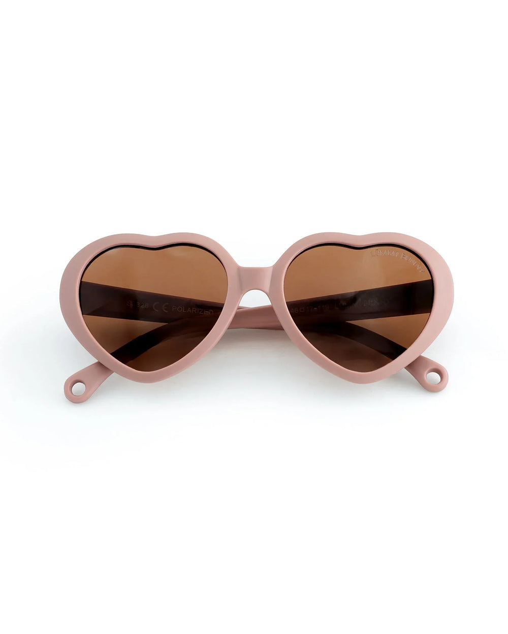 Lummi Bunny Heart Kids Sunglasses in Rosewood, front