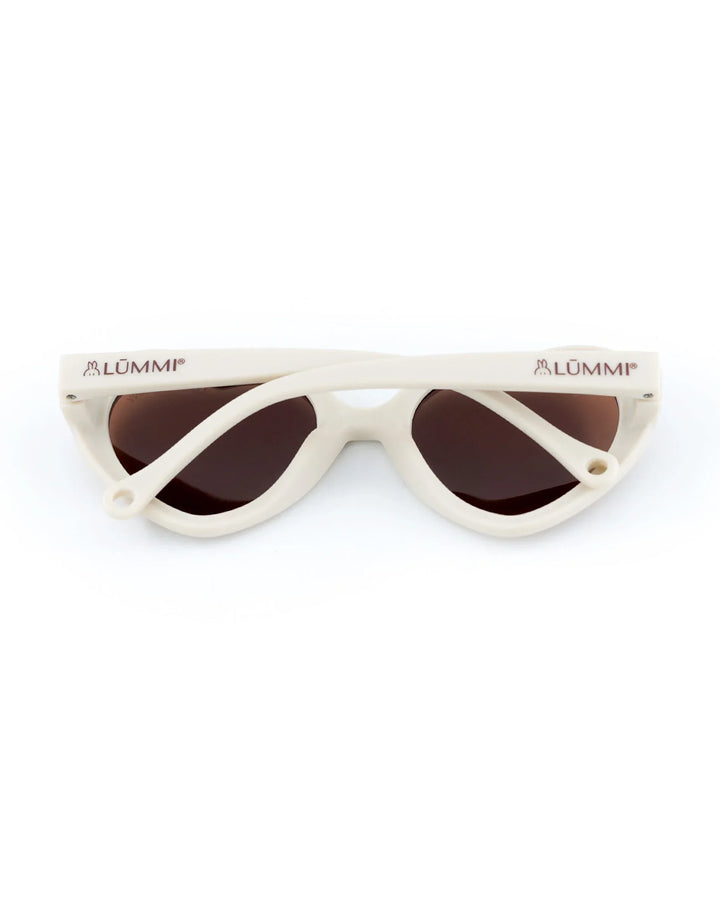 Lummi Bunny Heart Kids Sunglasses in Vanilla, back