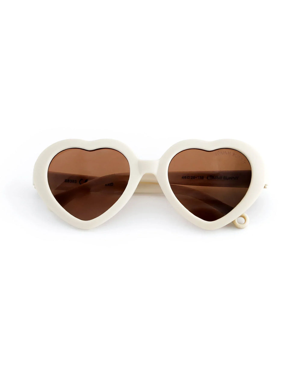 Lummi Bunny Heart Kids Sunglasses in Vanilla, front