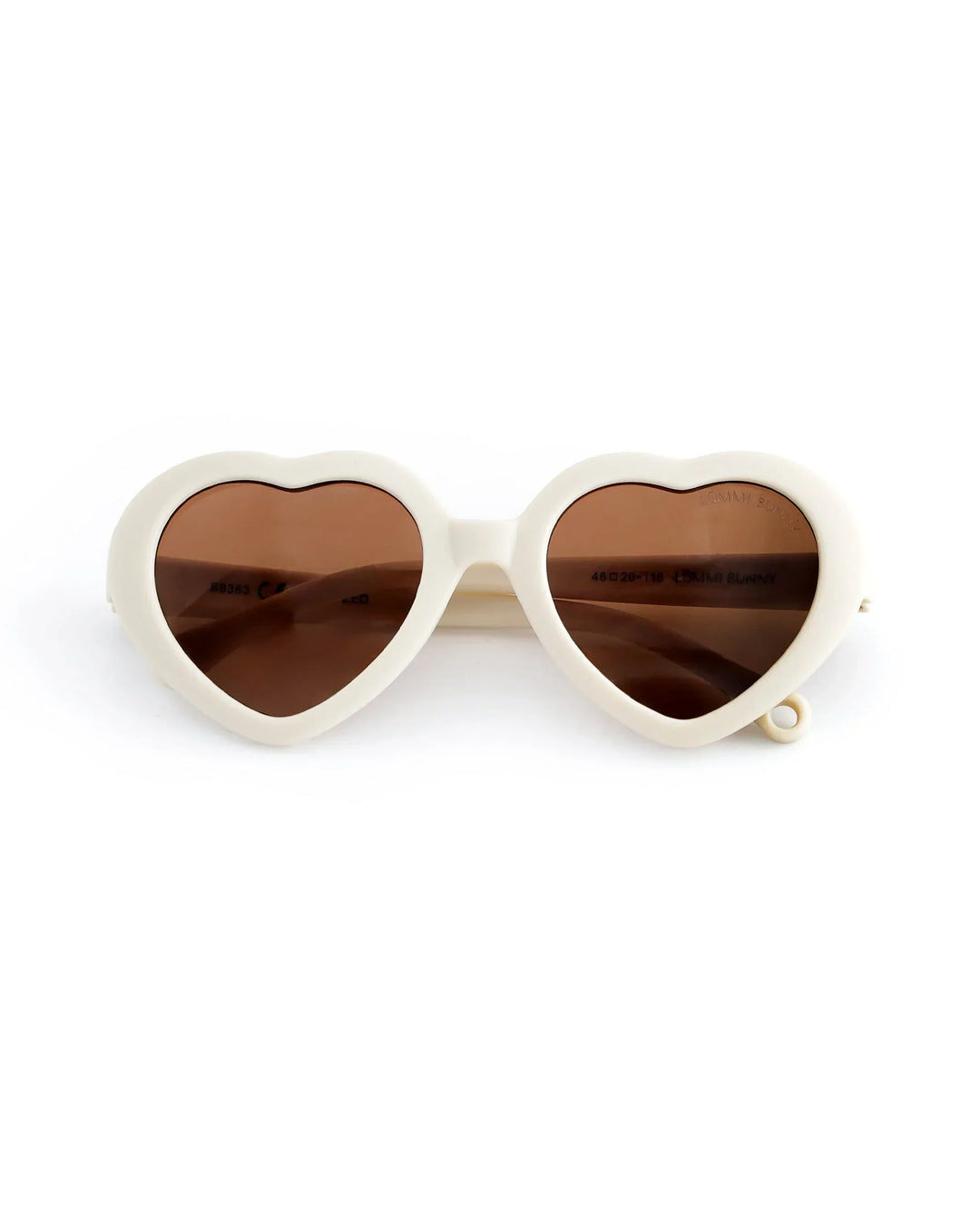 Lummi Bunny Heart Kids Sunglasses in Vanilla, front