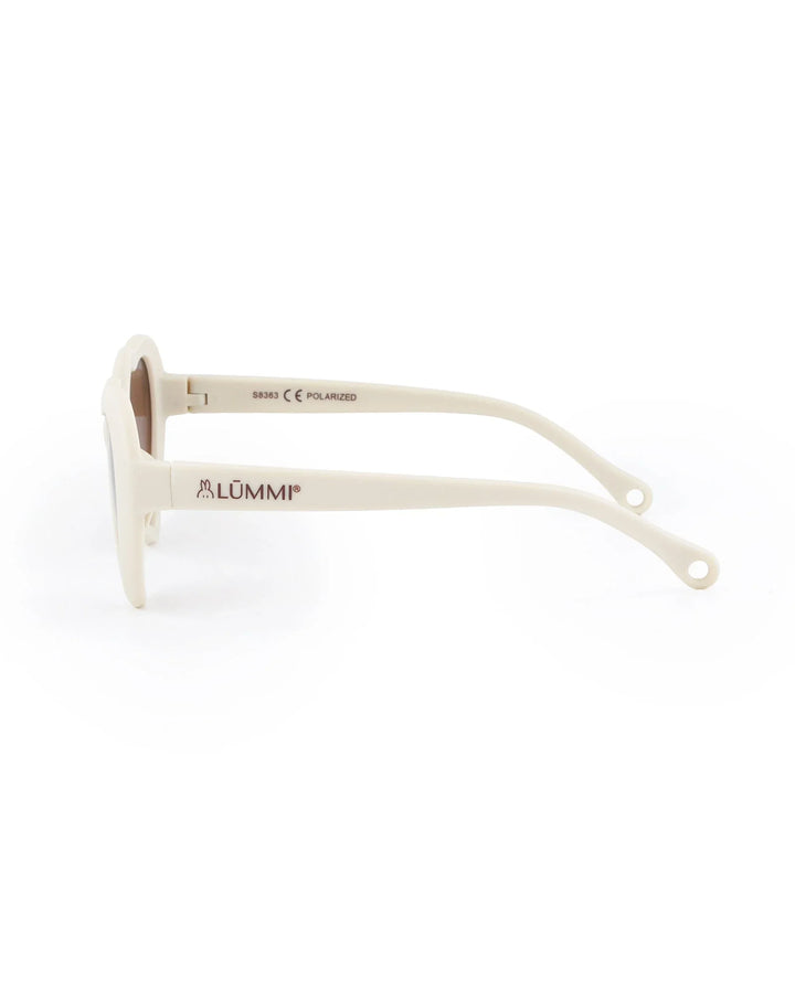 Lummi Bunny Heart Kids Sunglasses in Vanilla, side