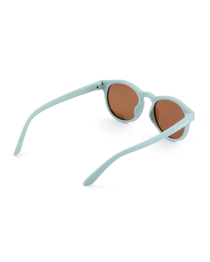 Lummi Bunny Keyhole Kids Sunglasses in Misty Blue, back angle