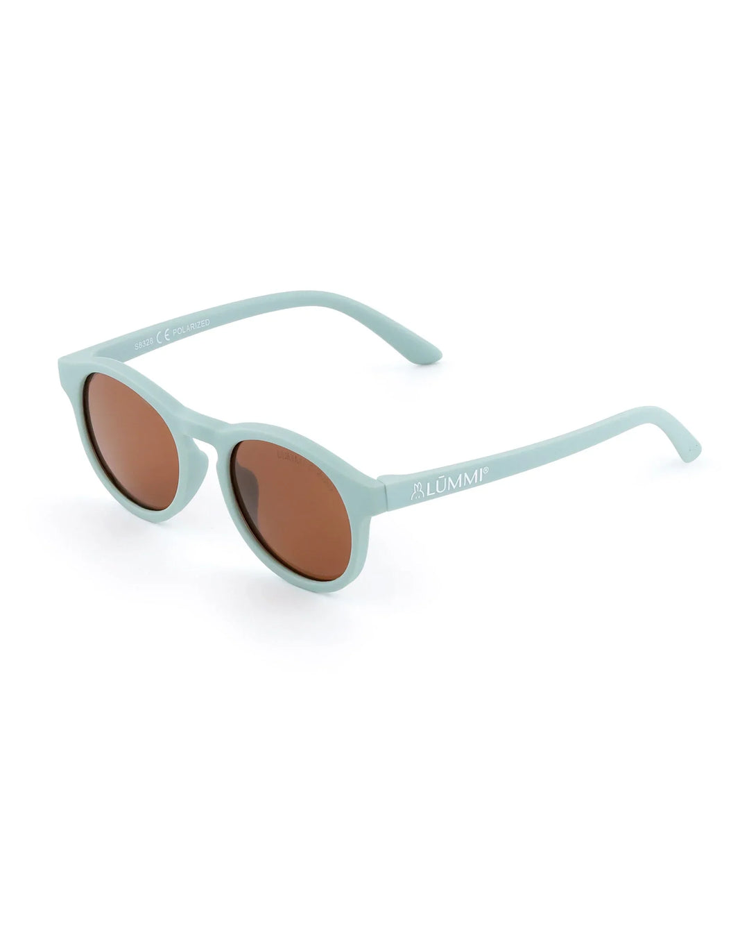 Lummi Bunny Keyhole Kids Sunglasses in Misty Blue, front angle