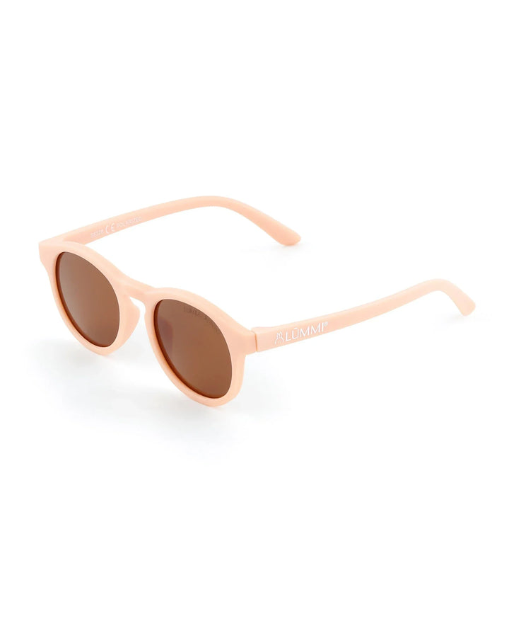 Lummi Bunny Keyhole Kids Sunglasses in Pastel Pink, front angle