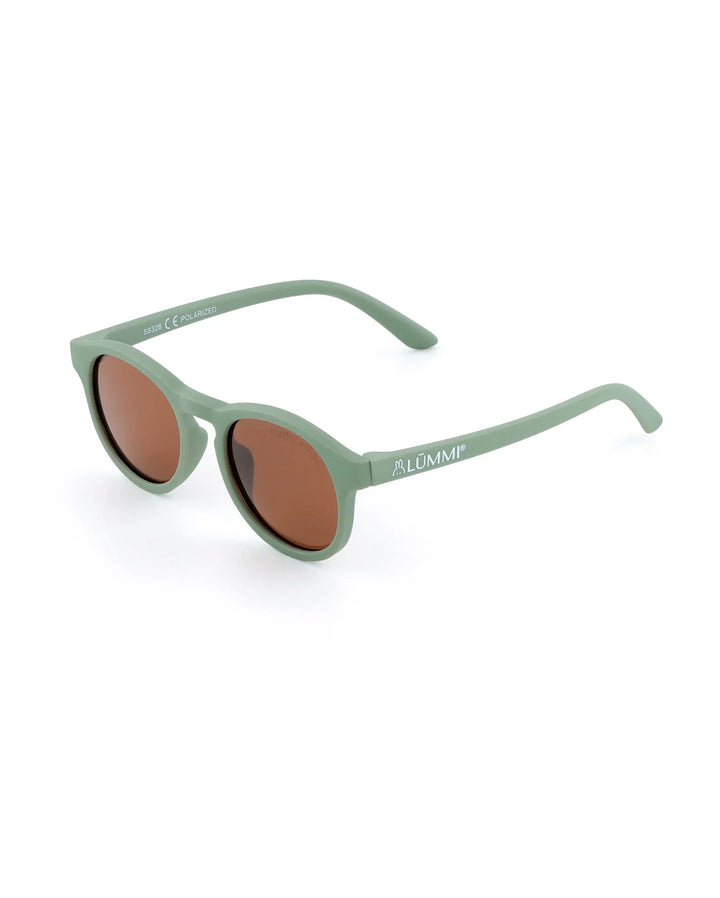 Lummi Bunny Keyhole Kids Sunglasses in Sage, front angle
