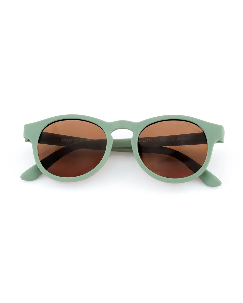 Lummi Bunny Keyhole Kids Sunglasses in Sage, front