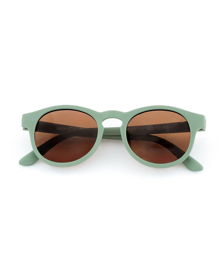 Lummi Bunny Keyhole Kids Sunglasses in Sage, front