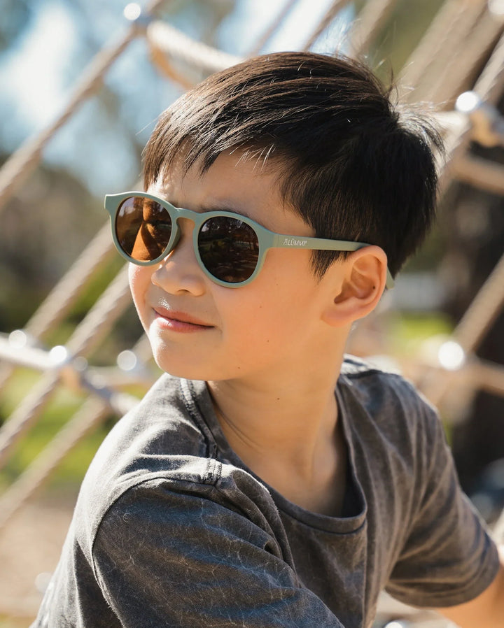Lummi Bunny Keyhole Kids Sunglasses in Sage, view 8