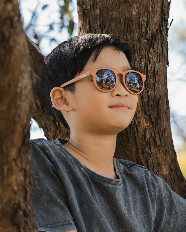 Lummi Bunny Keyhole Kids Sunglasses in Terracotta, view 9