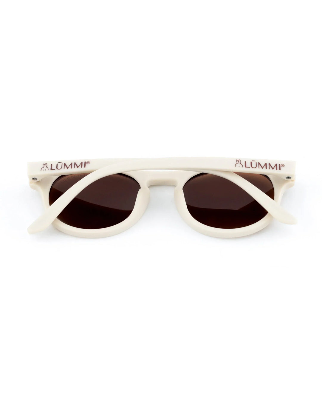 Lummi Bunny Keyhole Kids Sunglasses in Vanilla, back