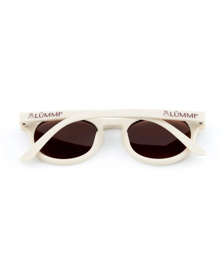 Lummi Bunny Keyhole Kids Sunglasses in Vanilla, back