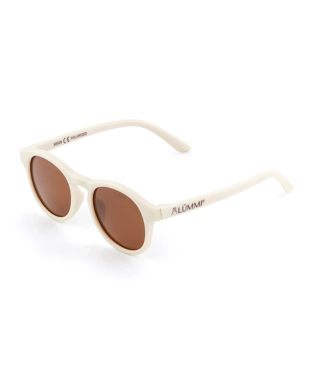 Lummi Bunny Keyhole Kids Sunglasses in Vanilla, front angle