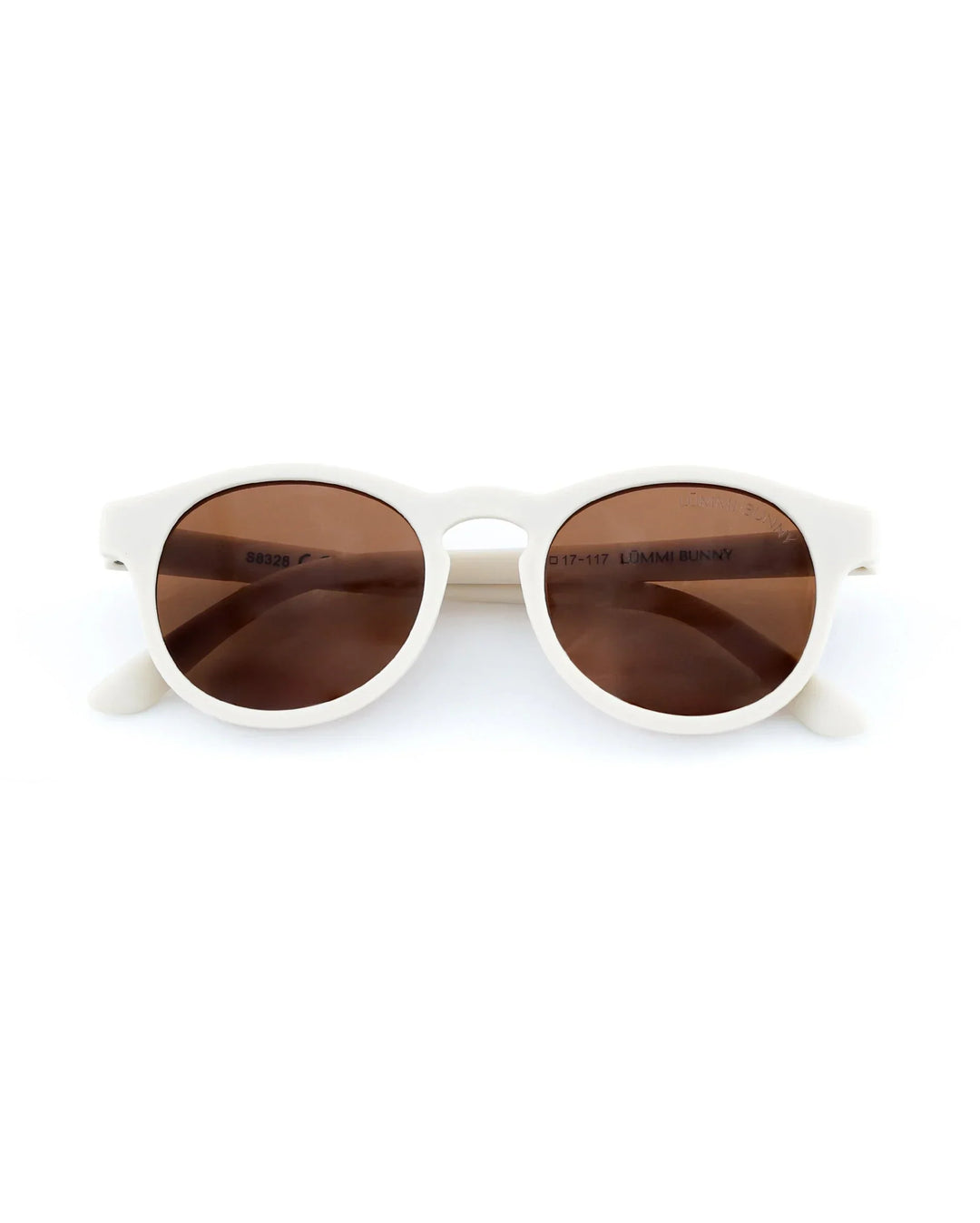 Lummi Bunny Keyhole Kids Sunglasses in Vanilla, front