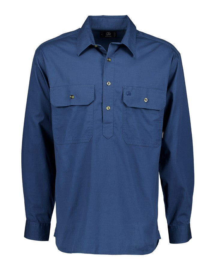 Swanndri Bendigo Work Shirt in Diesel, front